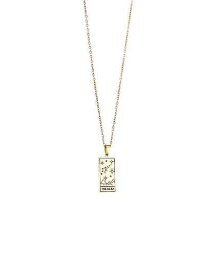Tarot Card Pendant Necklace LUNAR VINES