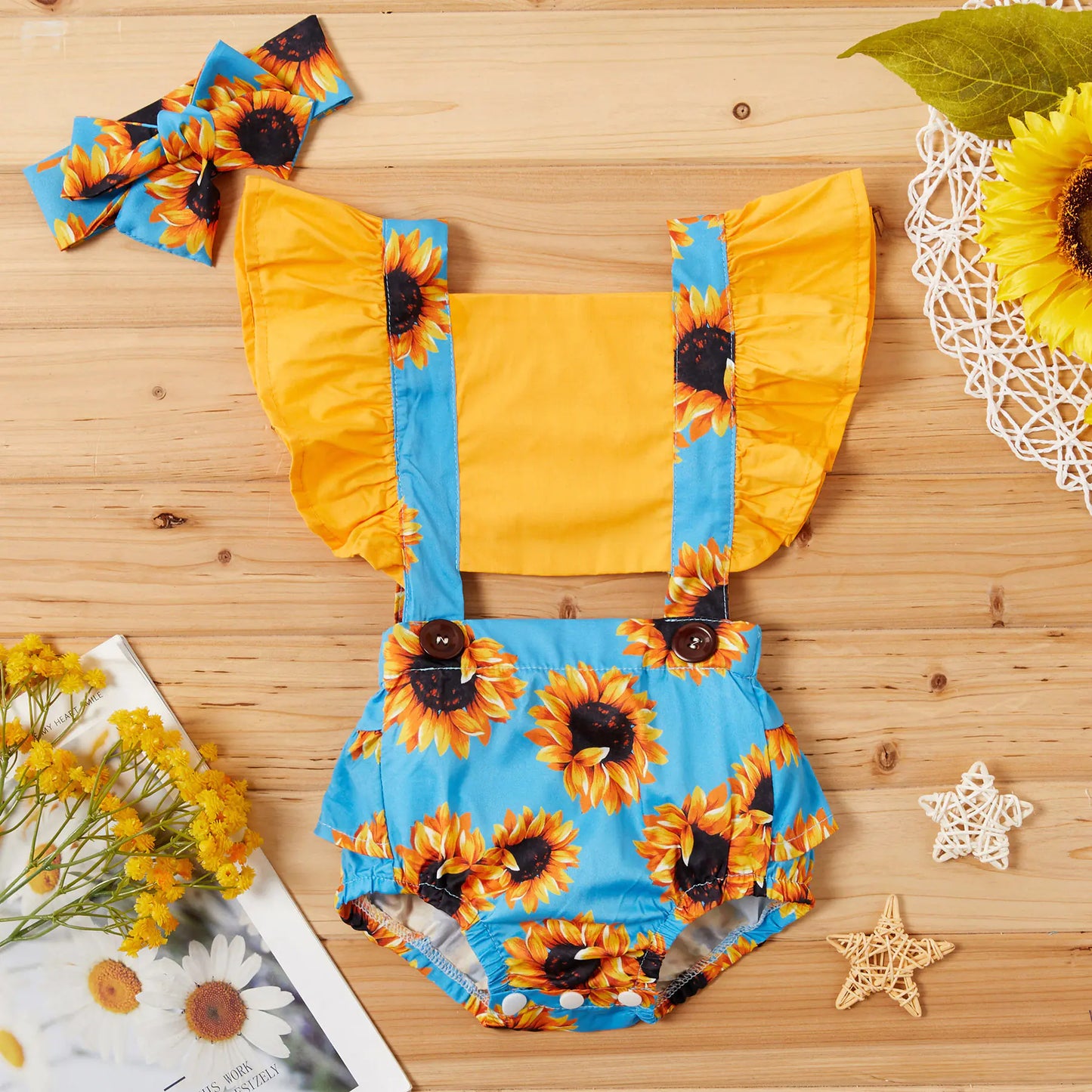 New Girls' Jumpsuit with Suspenders