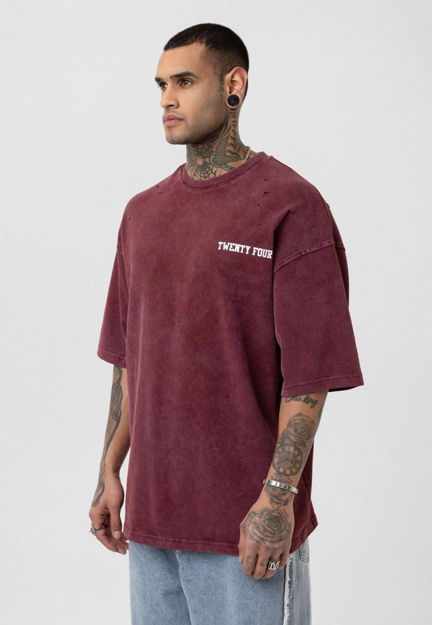 Nahmias Black 24 Blur Boxy Tee - Designer Vintage Style T-Shirt - Streetwear Graphic Top Withinblack