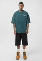 Nahmias Black 24 Blur Boxy Tee - Designer Vintage Style T-Shirt - Streetwear Graphic Top Withinblack