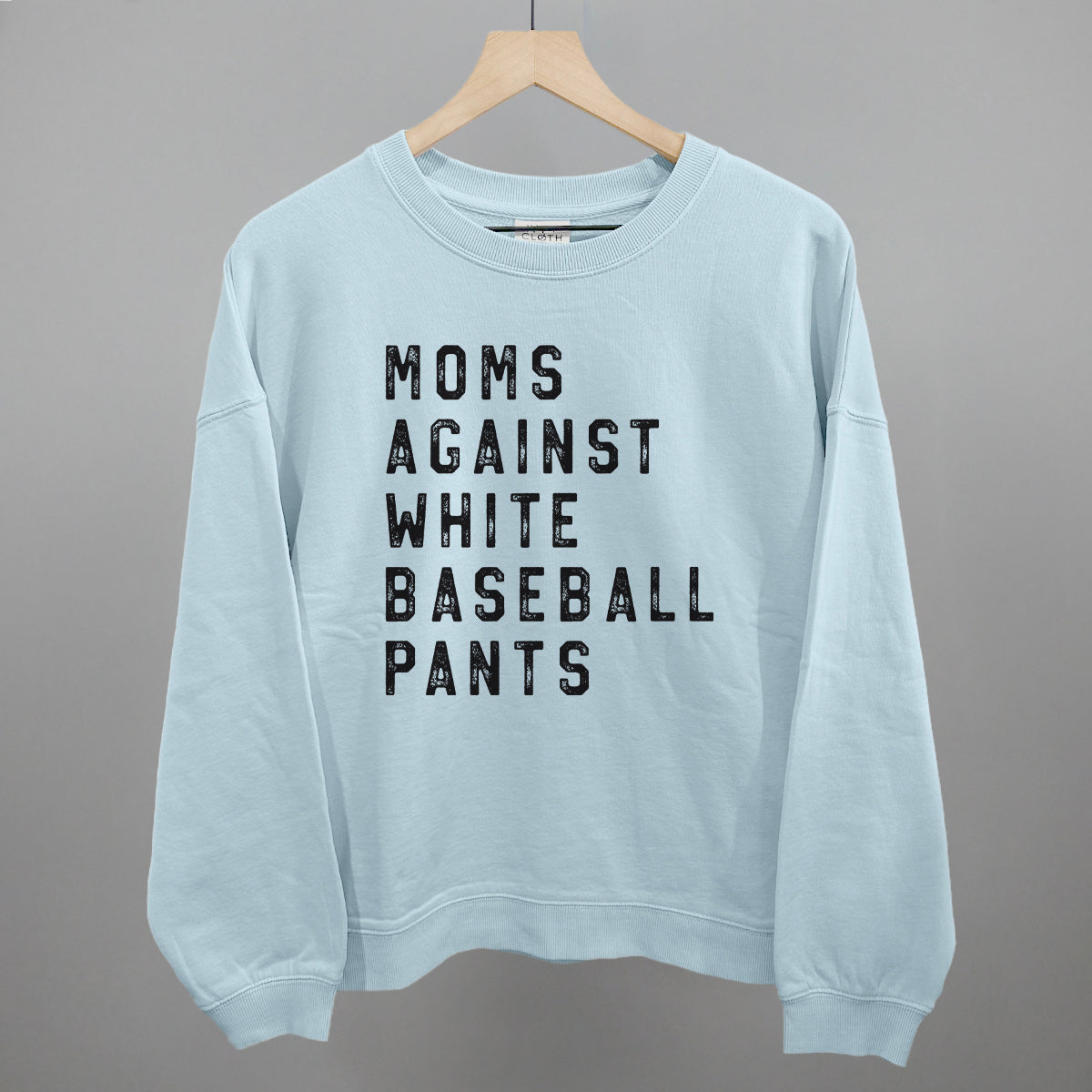 Moms Against White Baseball Pants Ivy + Cloth