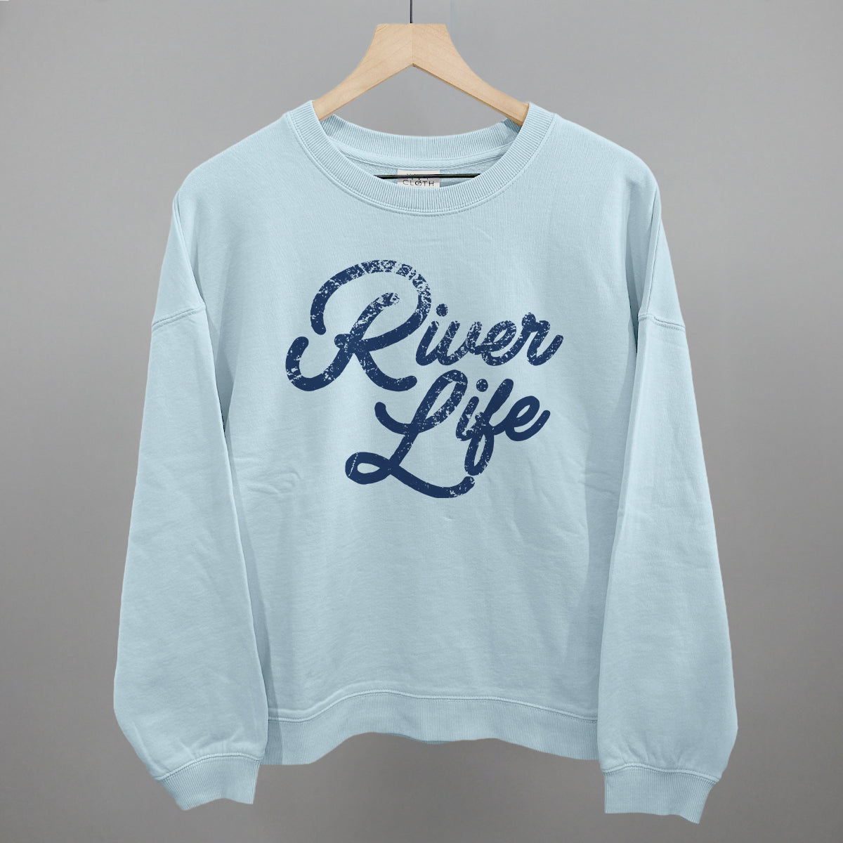 River Life (Distressed Script) Ivy + Cloth