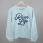 River Life (Distressed Script) Ivy + Cloth