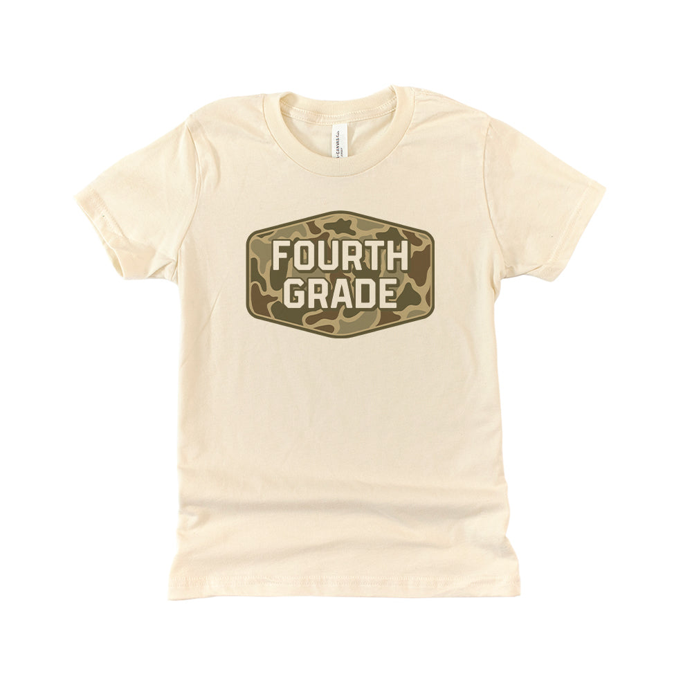 Fourth Grade Duck Camo (Kids) Shield Republic