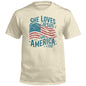 She Loves Jesus And America Too (Front) Shield Republic