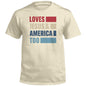 Loves Jesus & America Too Bold (Front) Shield Republic