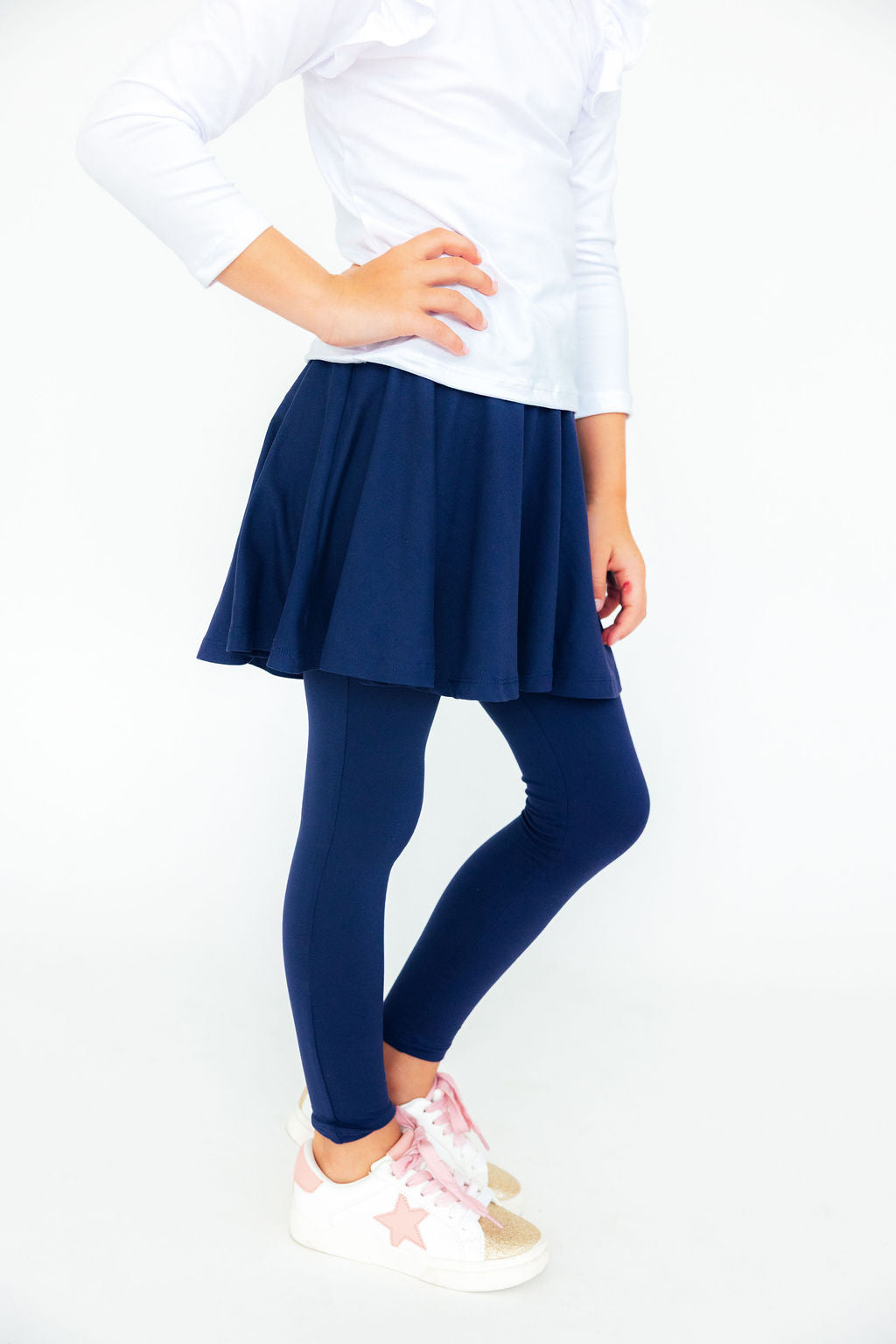 Navy Twirl Skegging