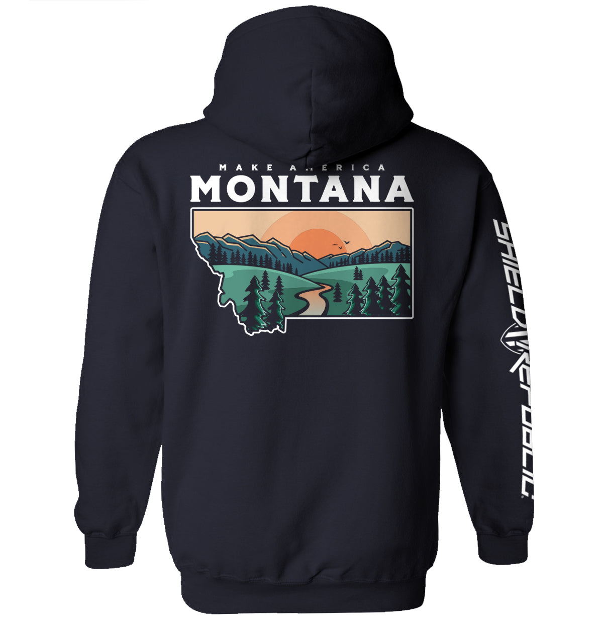 Make America Montana Shield Republic