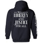 With Liberty And Justice For All Shield Republic