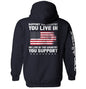 Support The Country You Live In Flag Shield Republic