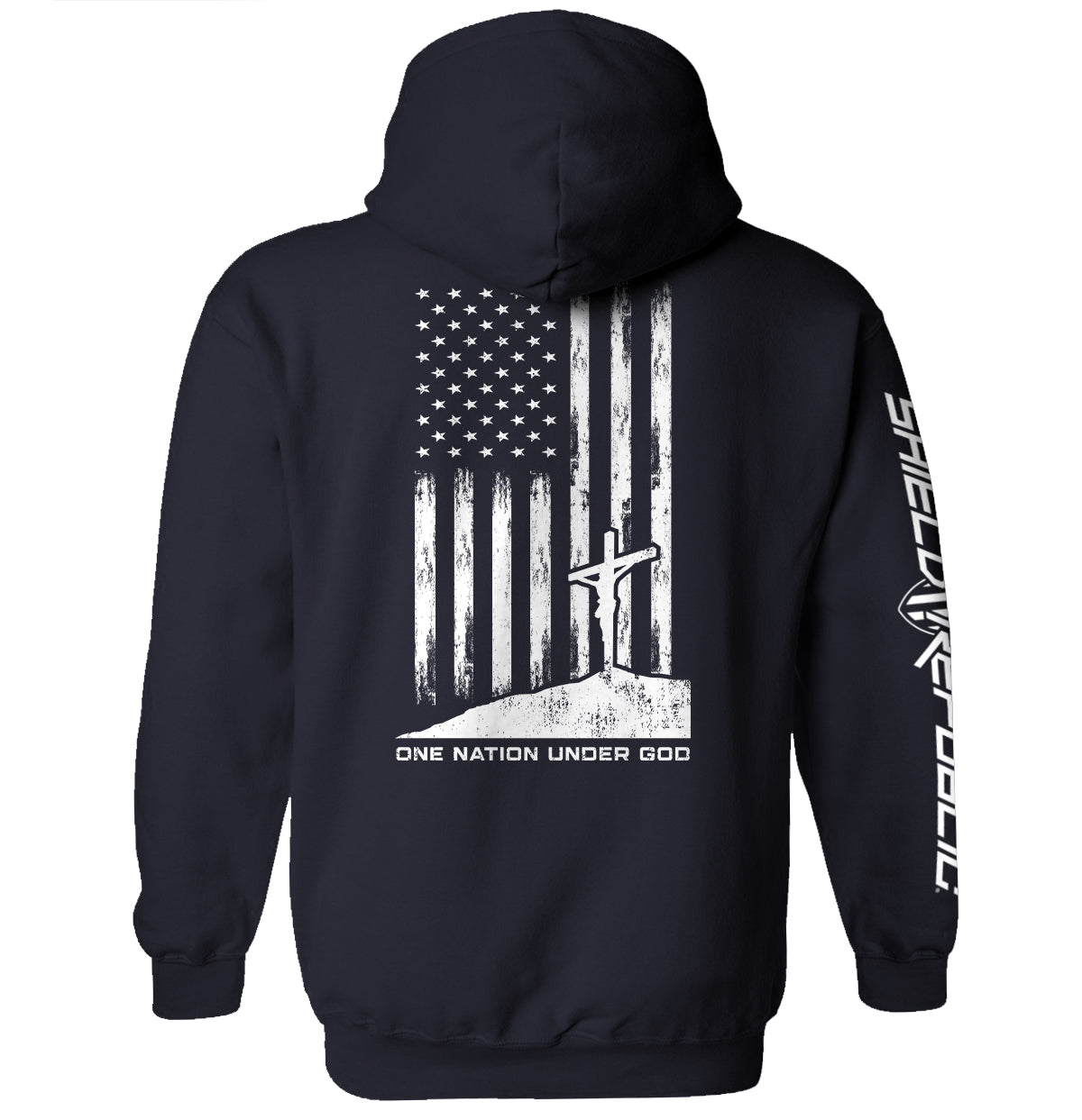 One Nation Under God Shield Republic