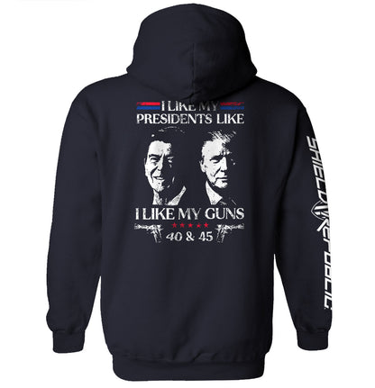 I Like My Presidents Like I Like My Guns 40 and 45 Shield Republic