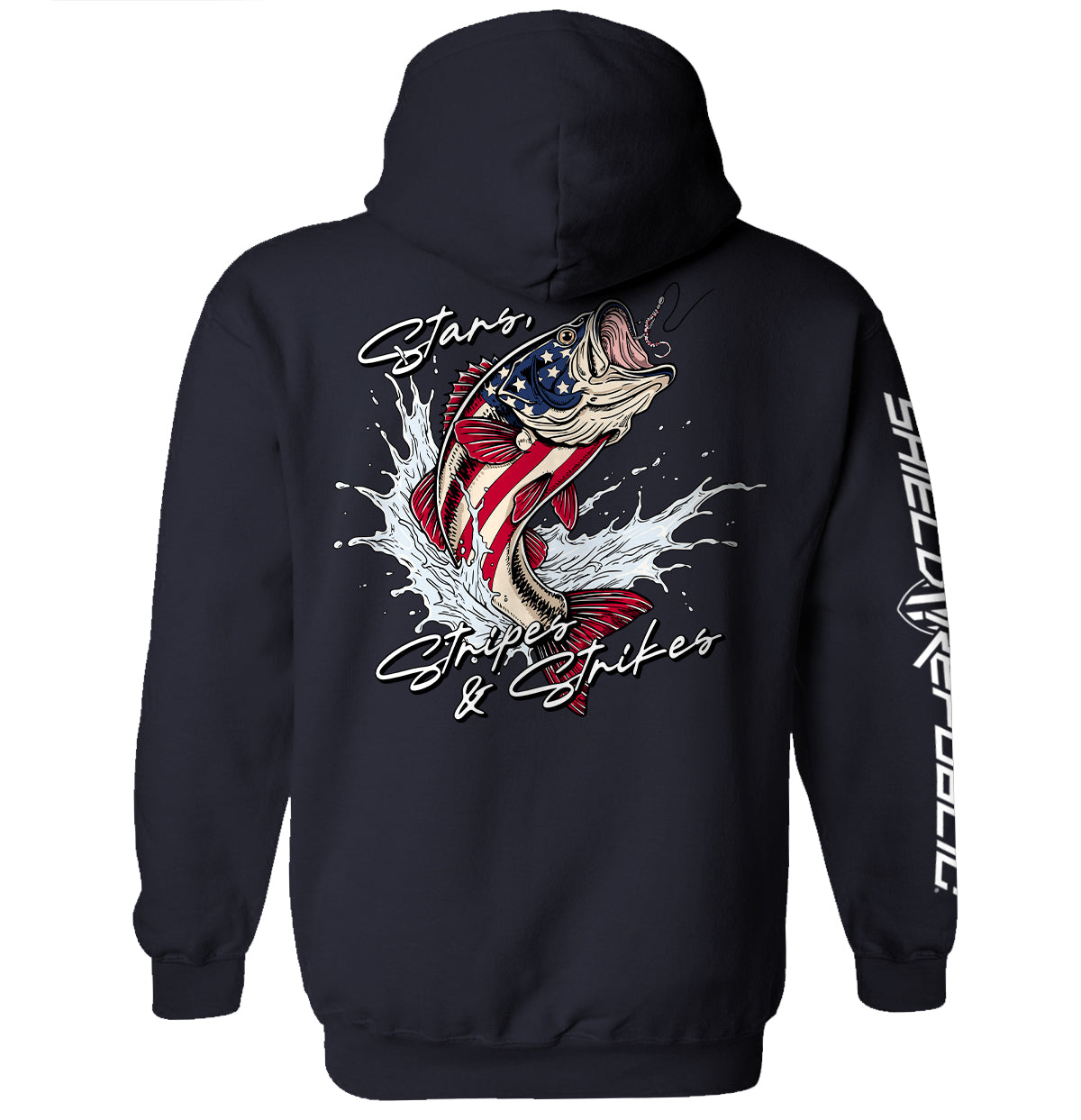 Stars Stripes and Strikes Shield Republic