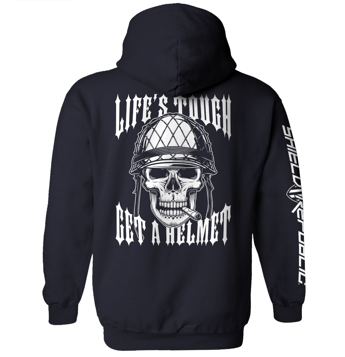 Life's Tough Get A Helmet Shield Republic