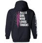 Just A Girl Who Loves Trucks Shield Republic