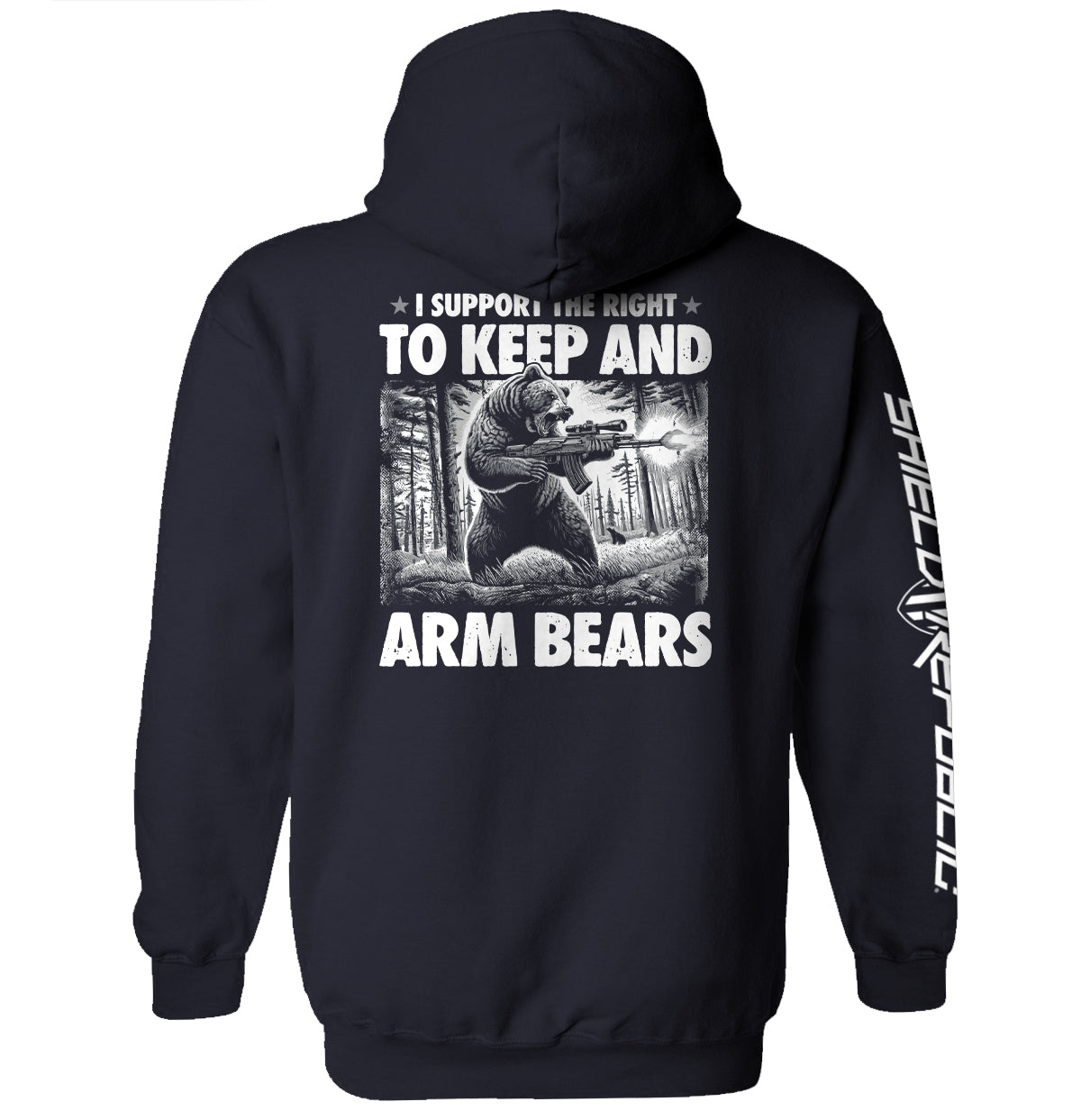 I Support the Right to Keep and Arm Bears Shield Republic