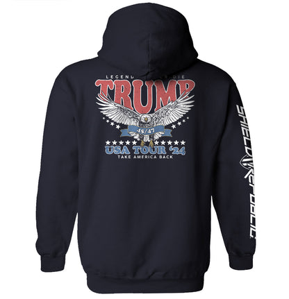 Legends Never Die Trump USA Tour 2024 Shield Republic