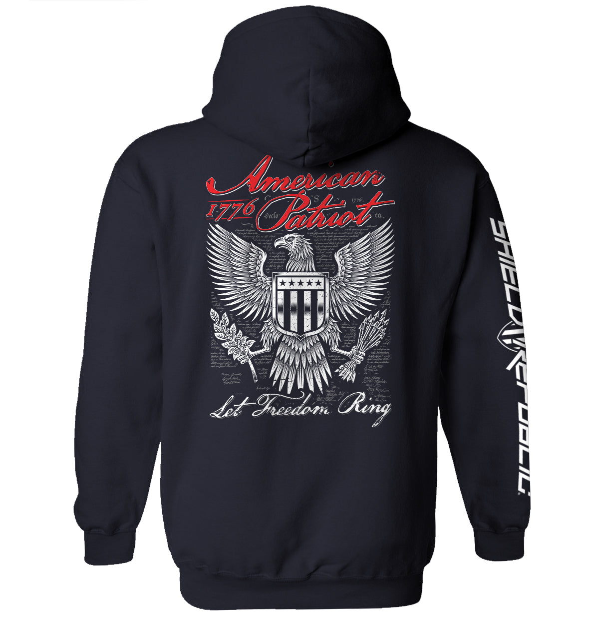 American Patriot Let Freedom Ring Shield Republic