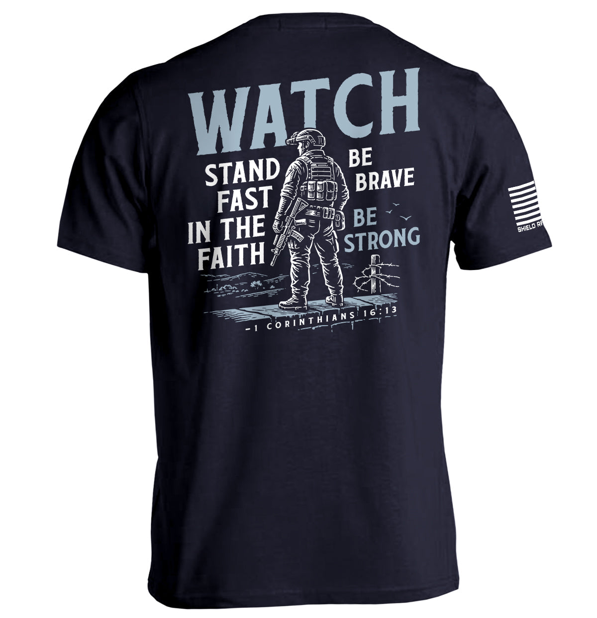 Watch Stand Fast in the Faith (Back Print) Shield Republic