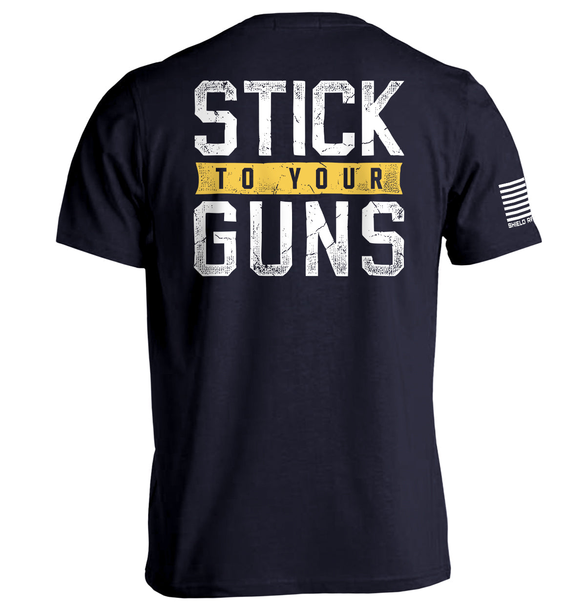 Stick To Your Guns Distressed Shield Republic