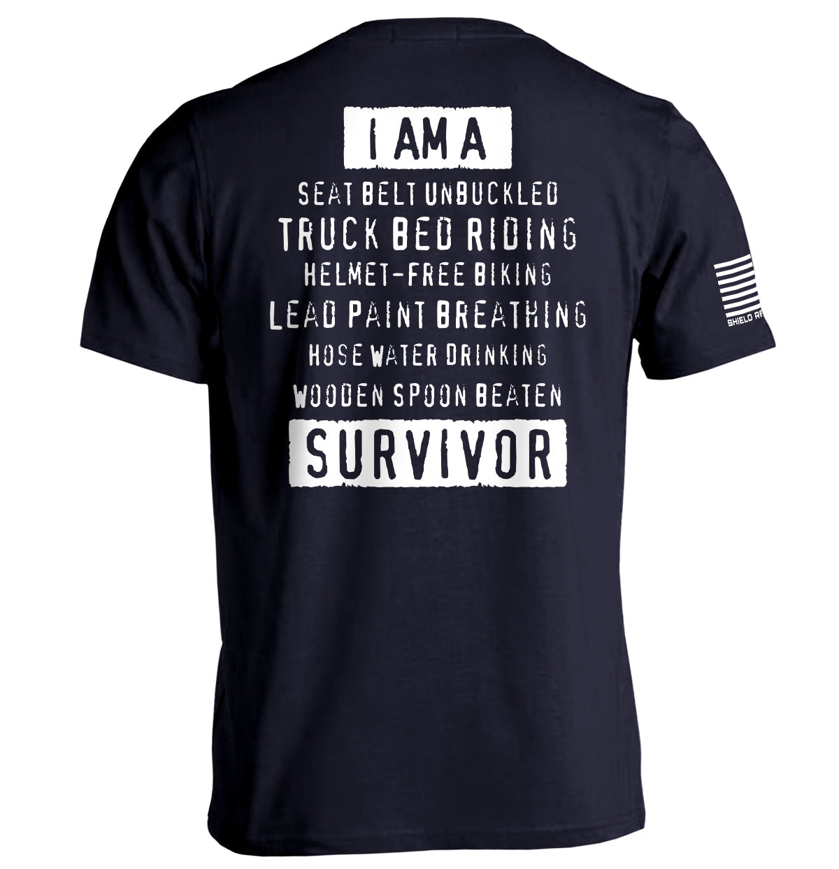 I'm A Hard Times Survivor Shield Republic