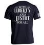 With Liberty And Justice For All Shield Republic