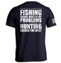 Fishing Solves Most Of My Problems Shield Republic