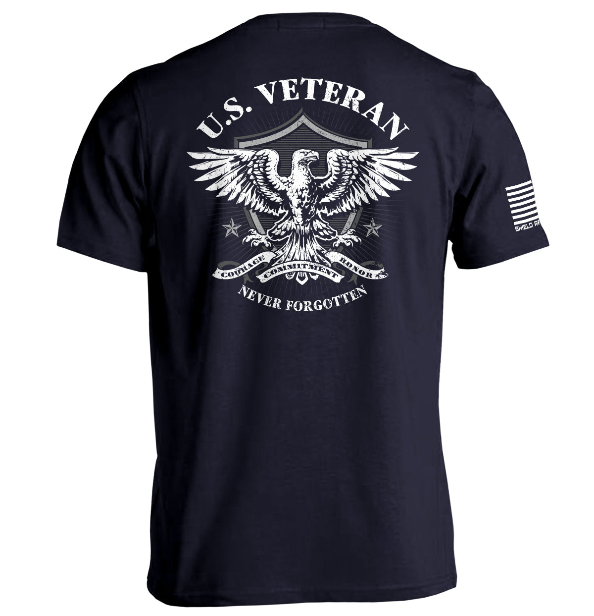 U.S. Veteran Never Forgotten Shield Republic