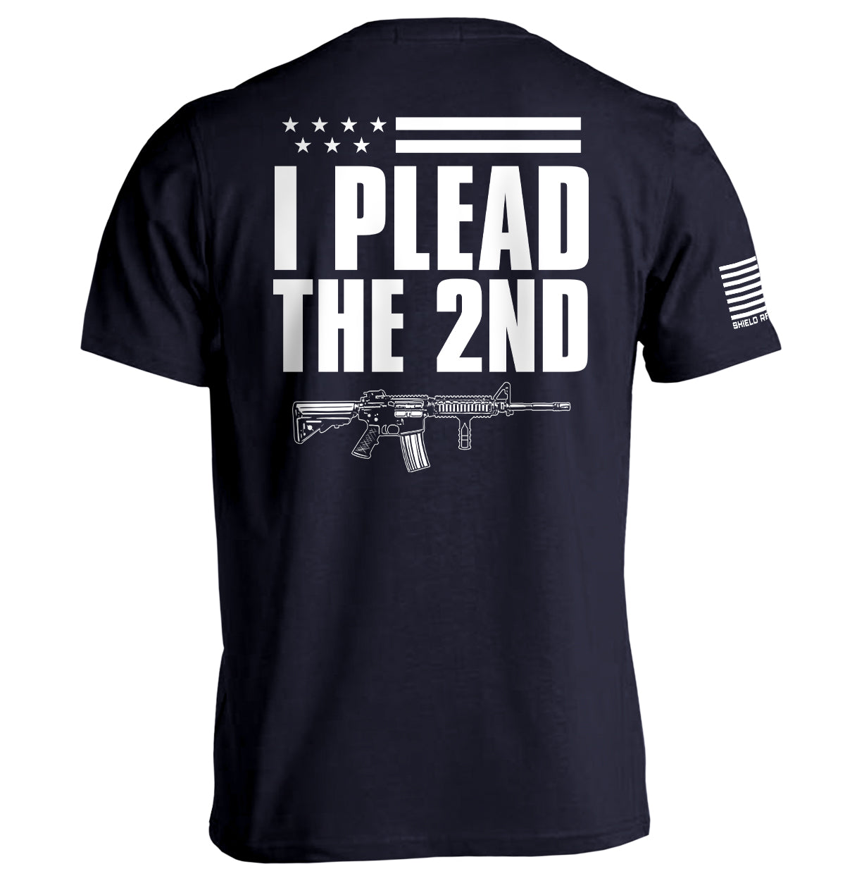 I Plead The 2nd (Back Print) Shield Republic