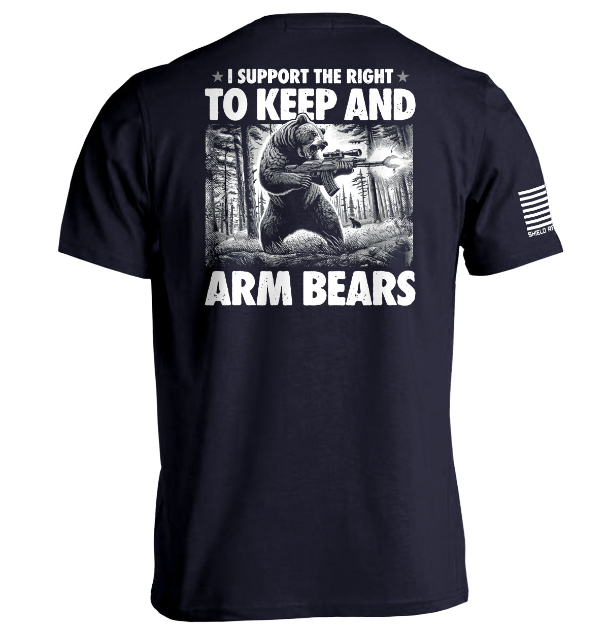 I Support the Right to Keep and Arm Bears Shield Republic