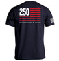 America 250 Years Anniversary Flag Shield Republic