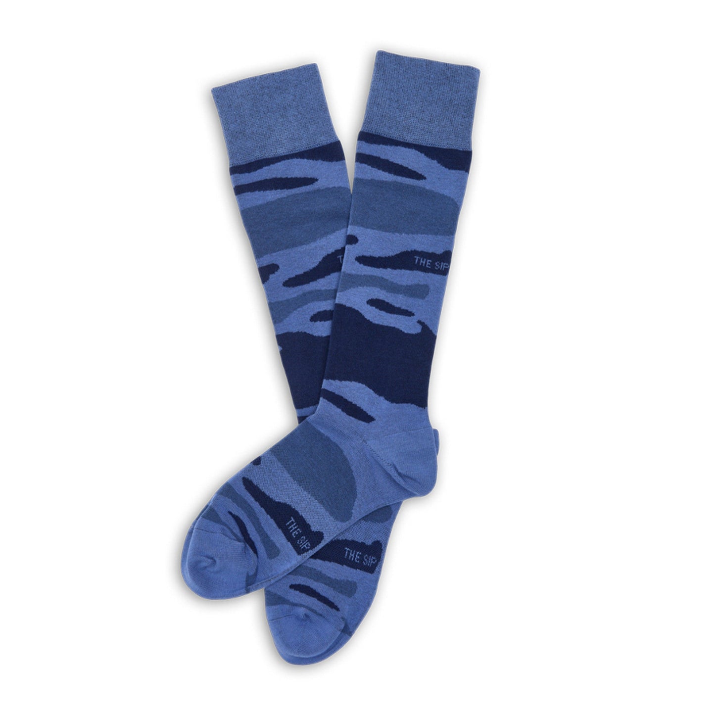 Navy Sip Camo Dress Socks DeadSoxy