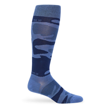 Navy Sip Camo Dress Socks DeadSoxy