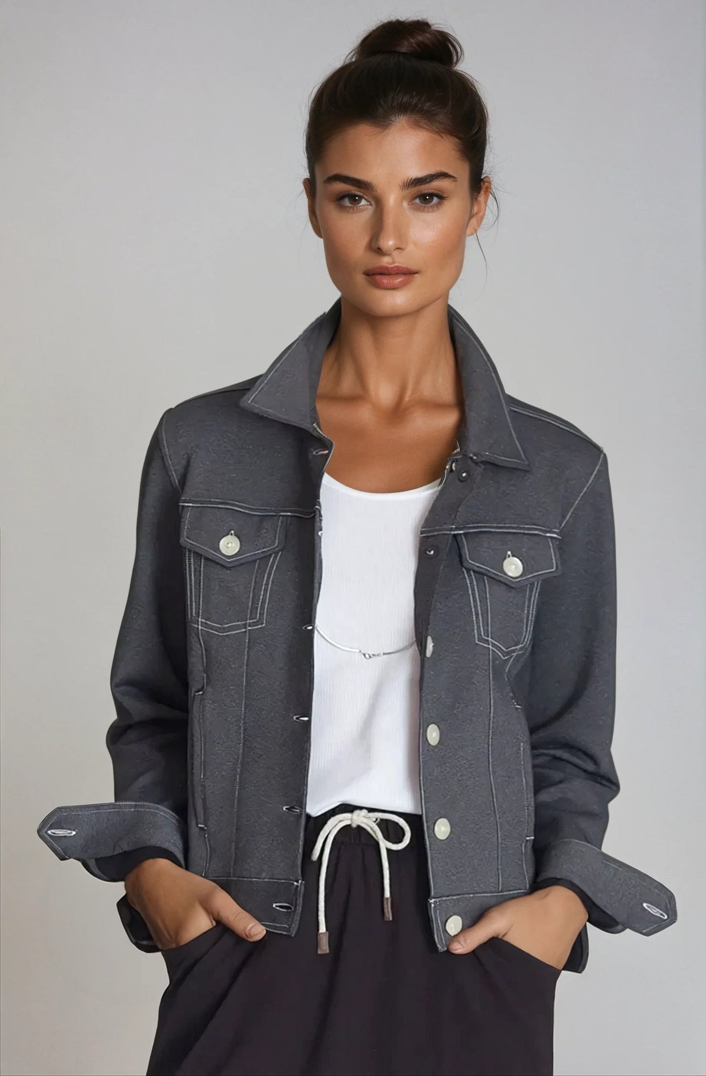 Neo-Tech Jacket - Charcoal Grey Buki