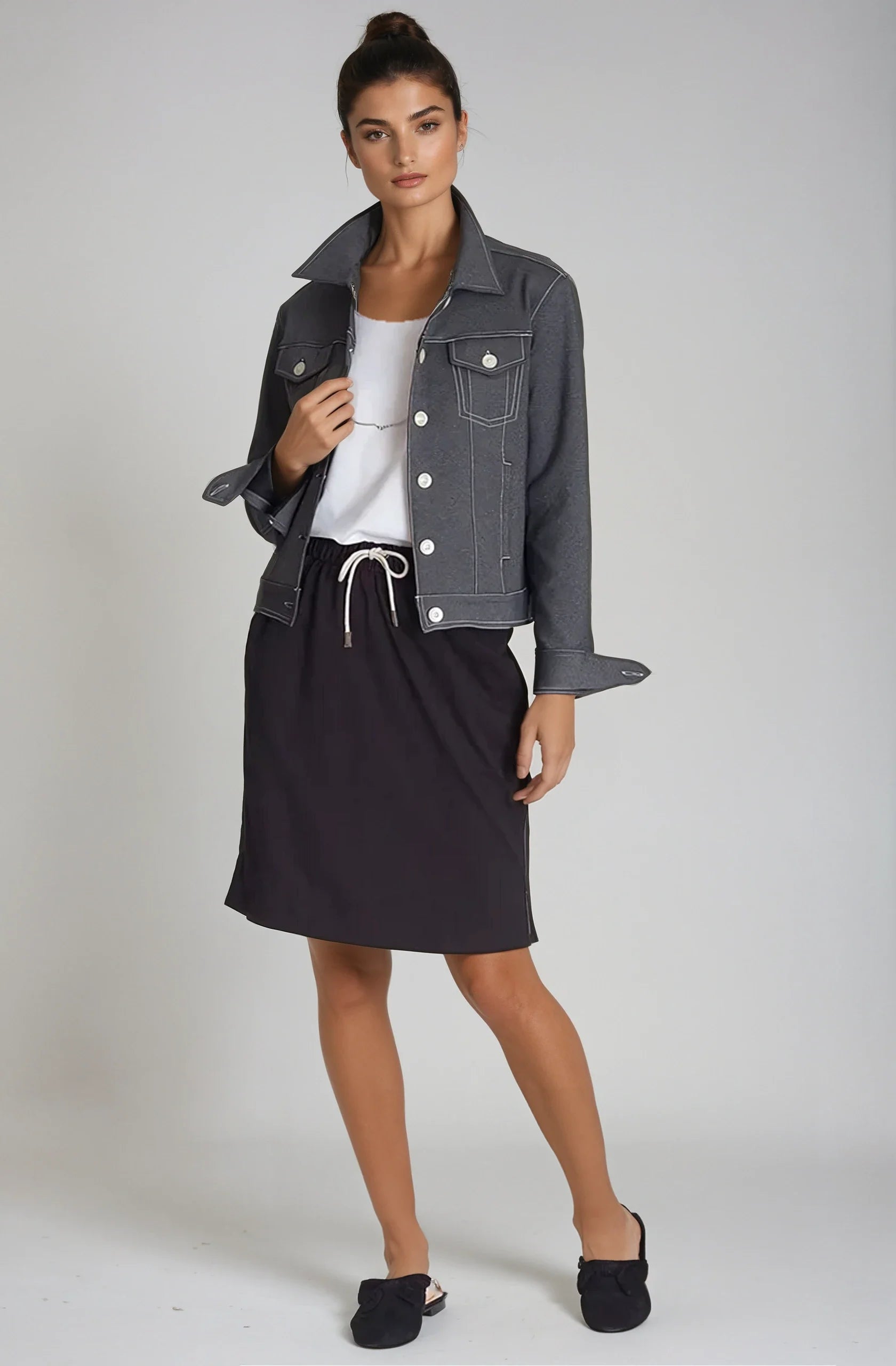 Neo-Tech Jacket - Charcoal Grey Buki
