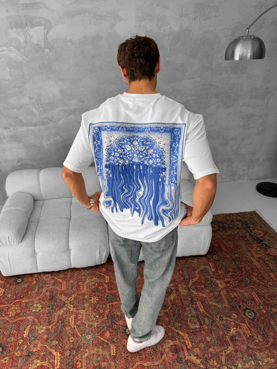 Neon Drip Cotton T-Shirt / Back Print Streetwear Tee Withinblack
