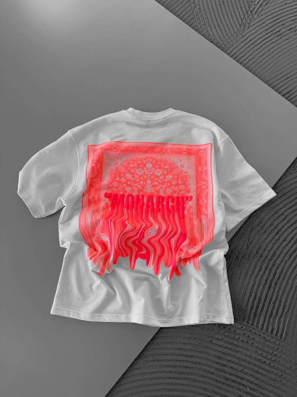 Neon Drip Cotton T-Shirt / Back Print Streetwear Tee Withinblack