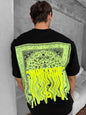 Neon Drip Cotton T-Shirt / Back Print Streetwear Tee Withinblack