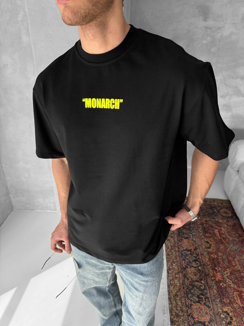 Neon Drip Cotton T-Shirt / Back Print Streetwear Tee Withinblack