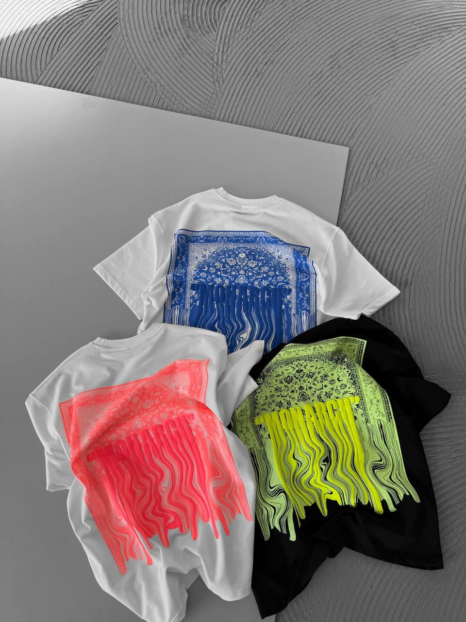 Neon Drip Cotton T-Shirt / Back Print Streetwear Tee Withinblack