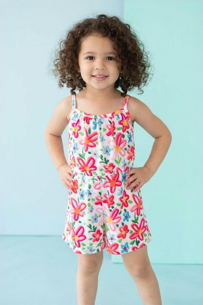 Neon Floral Strappy Play Romper Mila & Rose ®