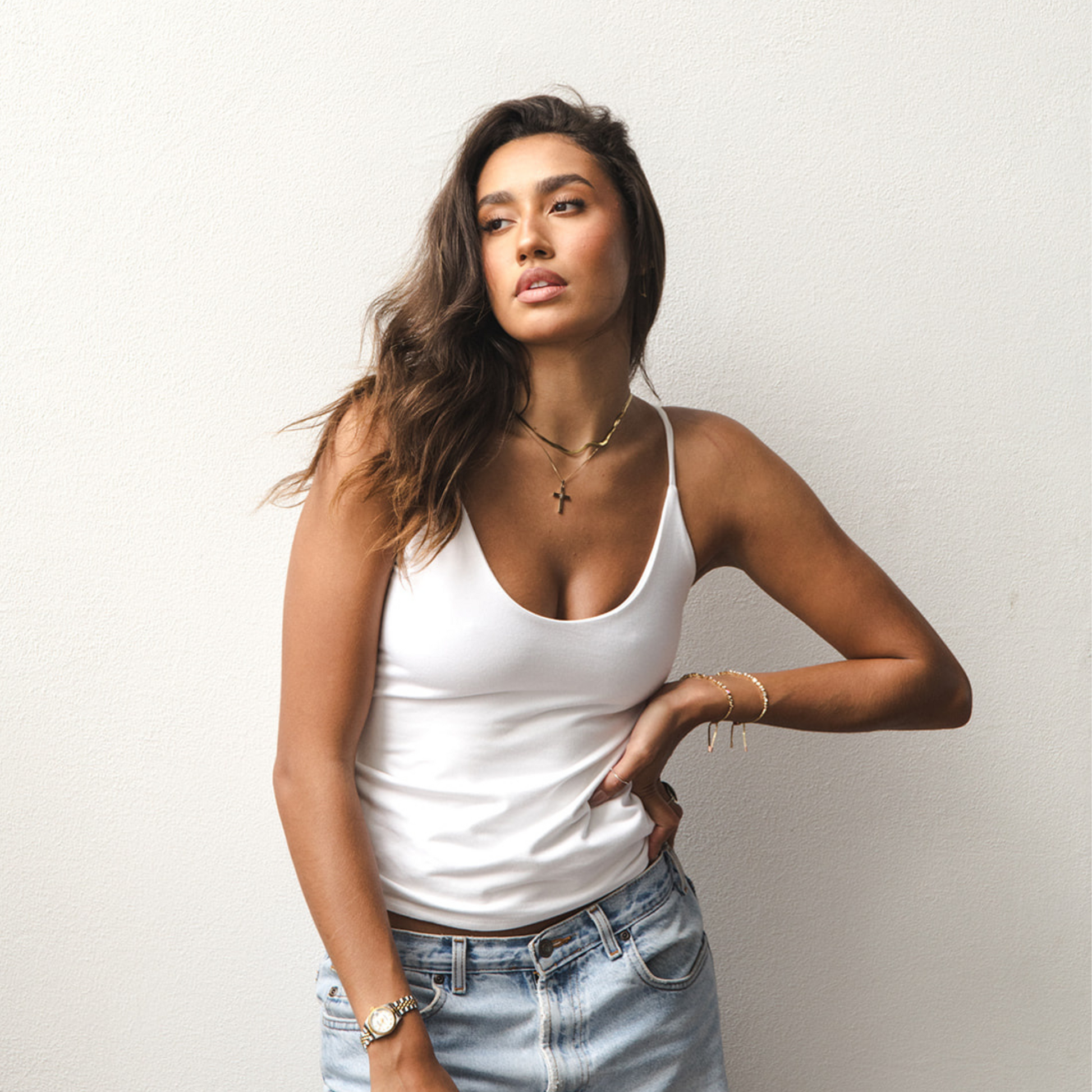 The Nesha - Double Layer Tank Boob-eez