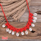Shell Choker Necklace Natural Sea Cowrie Shell Rope Chain Choker Necklace