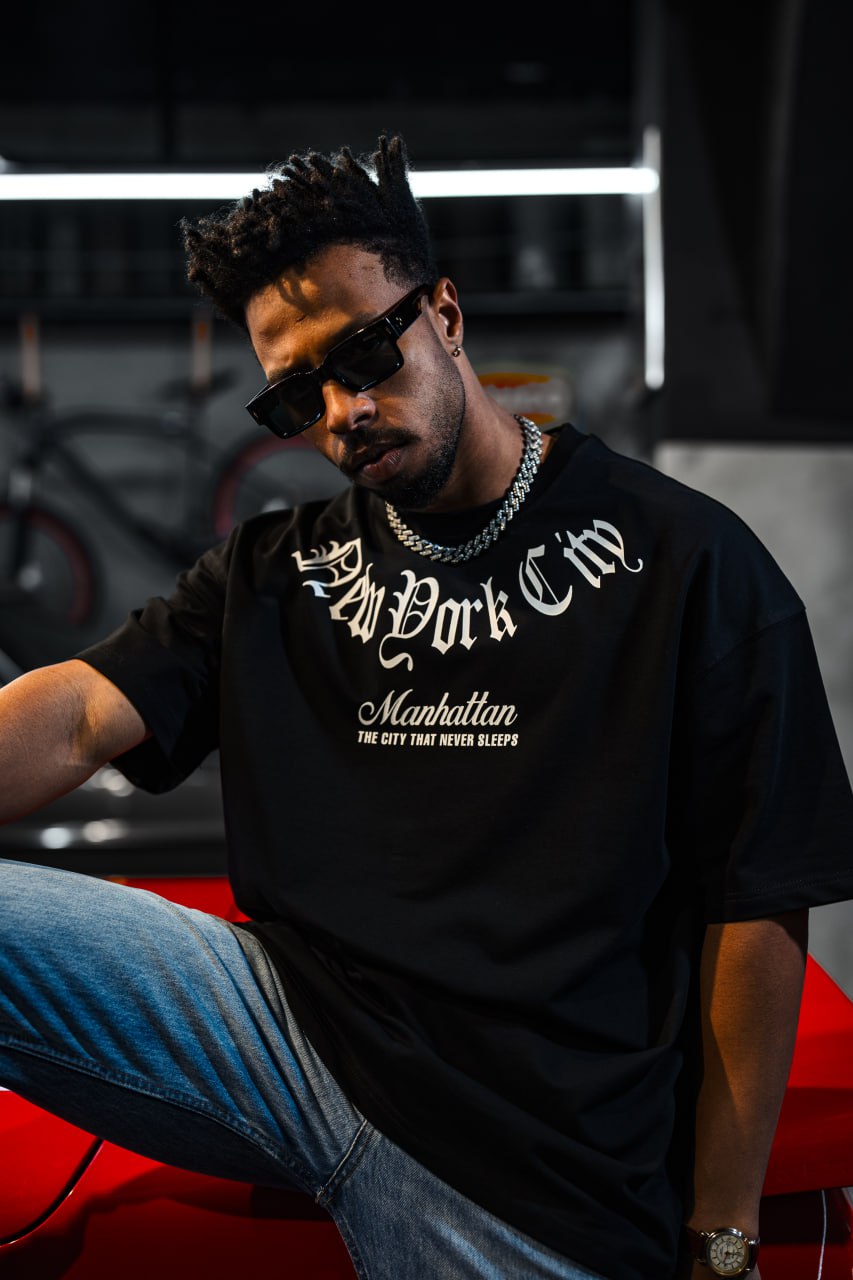 New York City Manhattan Tee – Oversized Cotton Withinblack