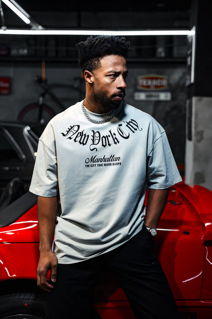 New York City Manhattan Tee – Oversized Cotton Withinblack