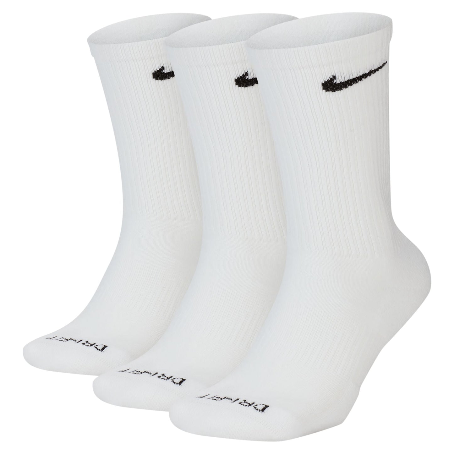 Nike Adult 3-Pack Everyday Plus Cushioned Socks - White Denim Exchange