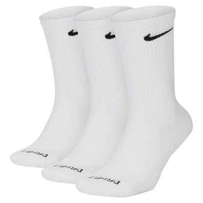 Nike Adult 3-Pack Everyday Plus Cushioned Socks - White Denim Exchange