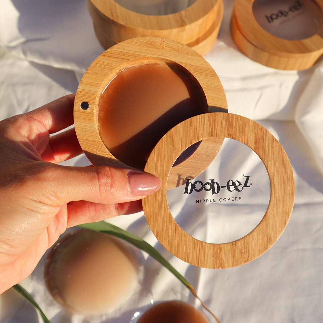 LUXE COMBO - Bamboo Compact + "Headlight" Hiders Boob-eez