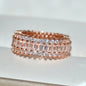 Gold Encrusted Zircon Ring Decoration
