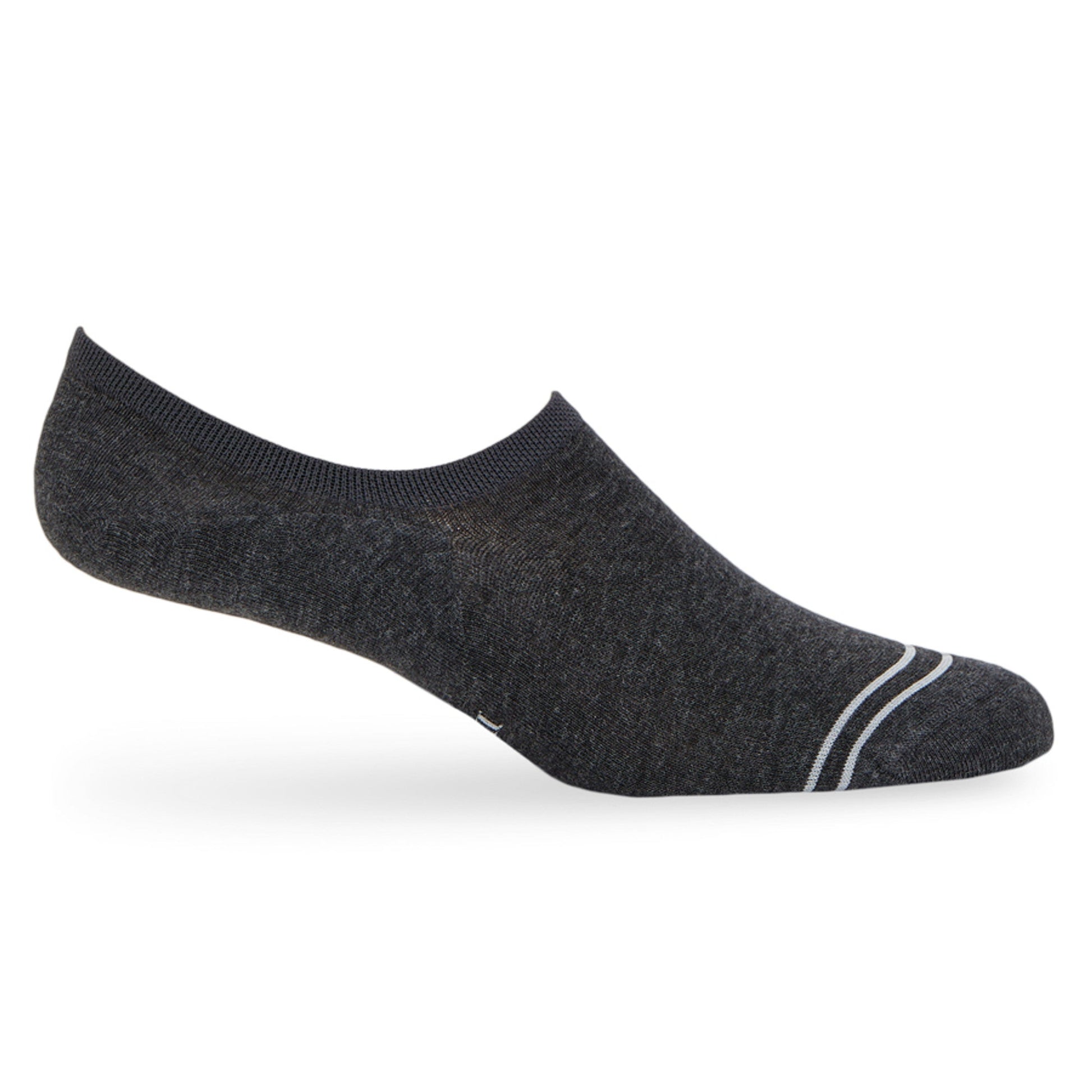 Charcoal Cotton No Show - 3 Pack DeadSoxy